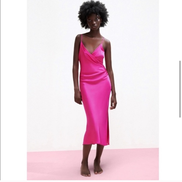 Zara Satin Slip Lingerie Dress - Picture 1 of 6